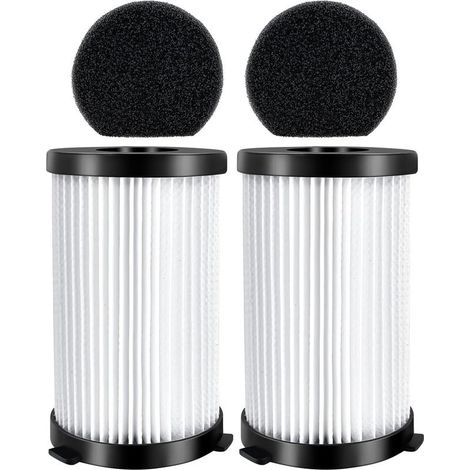Kit de 2 filtres éponges de rechange pour aspirateurs MooSoo D600/D601, Akitas AK585K V8, iwoly V600, Goodmans 356277, Ariete Handy Force 2759/2761, Cecotec Conga Thunderbrush 520/550/560 (1/4)
