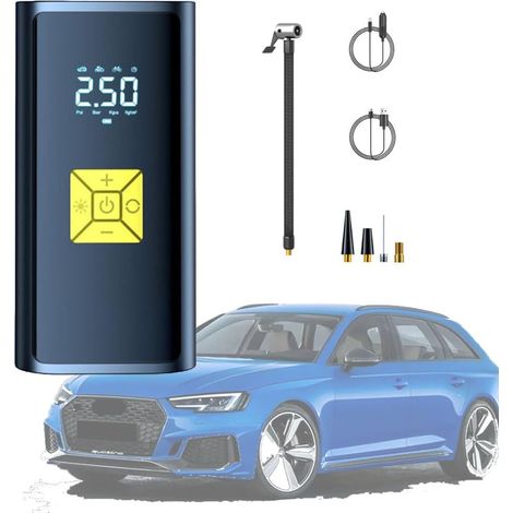 Compresseur à Air Portatif pour Lexus RX(5seats) AGL20, Gonfleur Pneus avec Préréglage de Pression Automatique et Fonction dArrêt Automatique,A-Yellow
