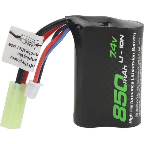 Batterie LiPo 7.4V 850mAh pour Véhicule RC 1/16, Camion Tout-Terrain Télécommandé (1/5)