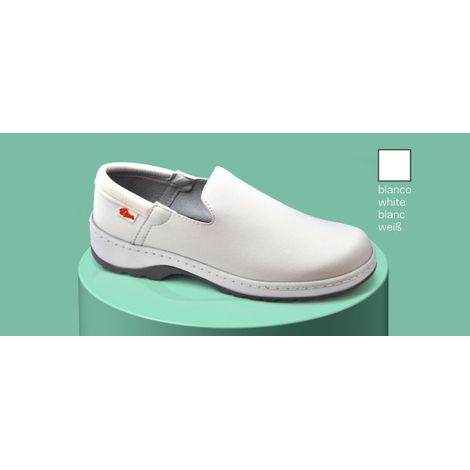 Zapato de sanidad antibacteriano con corte de microfibra D'COVER OEKOTEX ® DIAN MARSELLA 38 Blanco (1/2)
