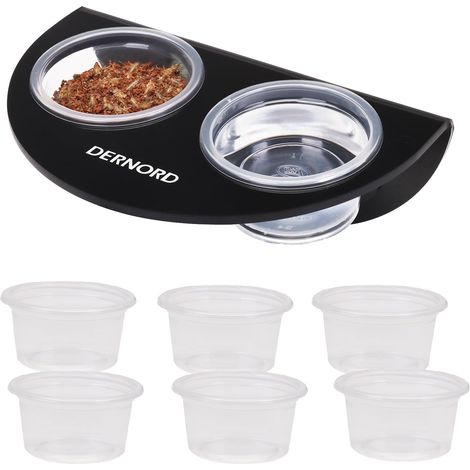 Gamelle magnétique avec lot de 6 gamelles en plastique pour nourriture pour reptiles, tortues, caméléons (1/5)