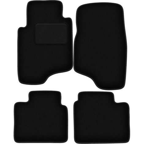Tapis en velours noir pour : Mitsubishi Pajero II tout-terrain (1991-1999) (1/5)