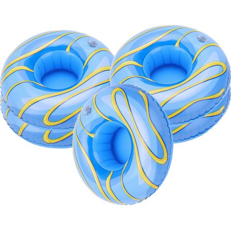 Lot de 10 porte-gobelets gonflables pour piscine et fêtes aquatiques (1/5)