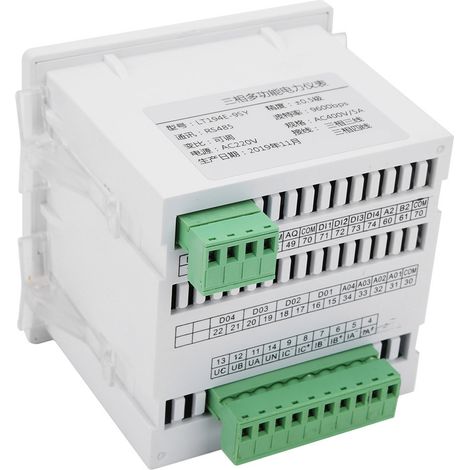 LT194E-9SY compteur électrique blanc triphasé afficheur LCD multifonction voltmètre ampèremètre (1/5)