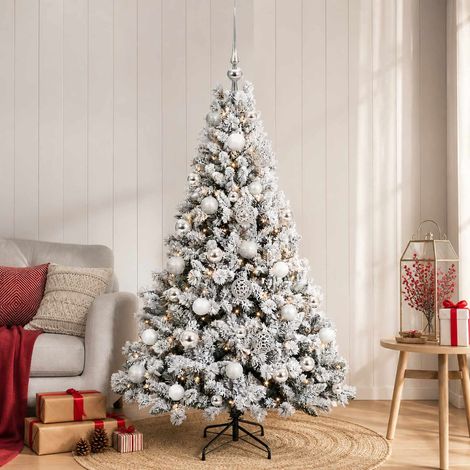 vidaXL Artificial Christmas Tree with Bauble 120 cm 150 LEDs (1/5)