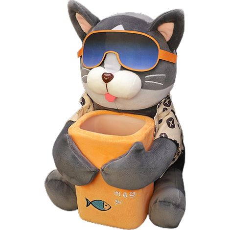 Car Trash Can, Plush Tissue Box, Dog Shaped Organizer, Soft Double Use Design, Interactive Cute Waste Holder, Ideal for Vehicle Cleanup, Storage, and on The Go Tissue Access 10.62 X 12.99 inches (1/5)