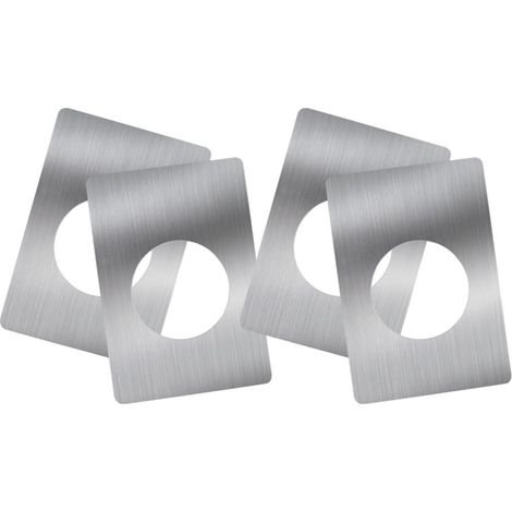 Kit Plaques de Porte Acier Inoxydable 4 Pièces Renforcement Serrure Cache-verrou pour Porte D'entrée Bois Sécurité Solide Rénovation Serrure (1/5)