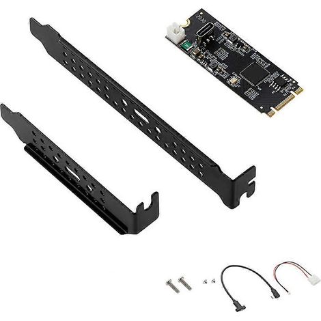 Carte d'extension M.2 vers Type C avec puce ASM3142 et contrôleur USB-C 10 Gbit/s (USB 3.2 Gen2). (1/5)