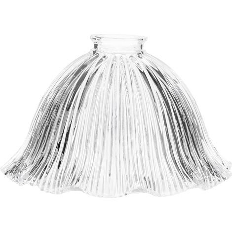 Abat-jour décoratifs en verre, petits abat-jour en forme de fleur, abat-jour pour lampes de table et lustres, luminaires pour lustres, petits abat-jour en forme de fleur (transparents). (1/5)