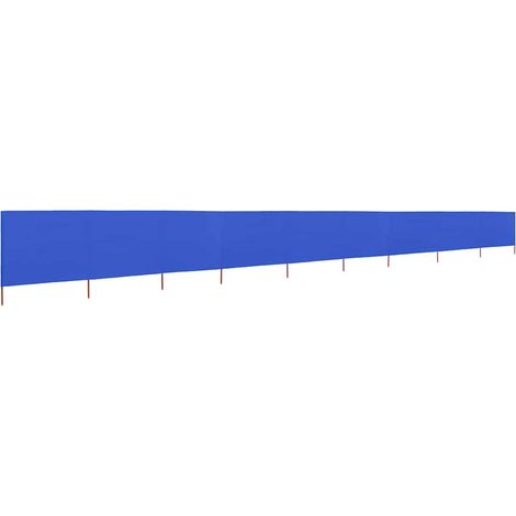 Schermo per balcone Paravento a 9 Pannelli in Tessuto 1200x160 cm Azzurro (1/5)