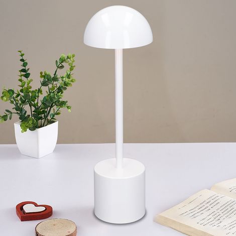 Lampe de bureau portable sans fil, lampe de chevet LED rechargeable en métal de 2000 mAh, intensité variable en 3 couleurs, convient pour la maison, la salle à manger, la table de chevet, l'extérieur, (1/5)