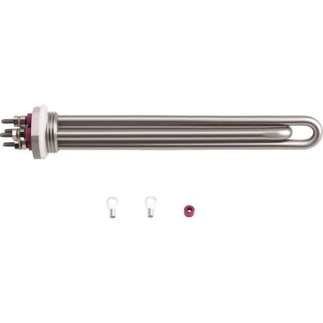 Élément chauffant solaire en acier inoxydable DN25 12 V 600 W, adapté aux voitures et camping-cars. (1/4)