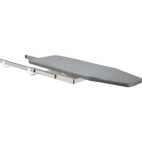Bügelbrett, Entfaltet Größe 8029,5cm, Gefaltet Größe 42,514,5cm, Tragfähigkeit 45kg, Höhenverstellbar, Robuste MDF-Konstruktion (1/5)