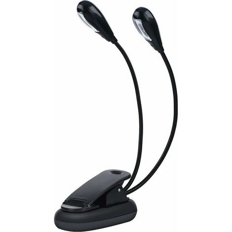 Notenpultlampe, 6 LED/8 LED Mini-Doppelkopflampe, verstellbare Clip-Lampe mit USB-Kabel zum Lesen/Buch/Tisch/Nachttisch, (1/5)