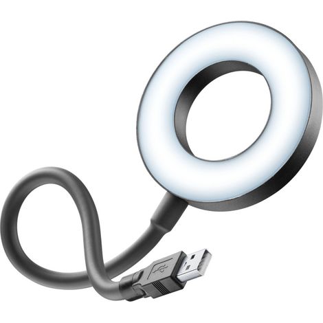 Cellularline Mini Ringlicht USB Type-A USBRLHOMEK Mini Ringlicht für USB Type-A