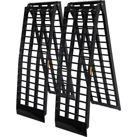 Set 2 rampe di carico multiuso pieghevoli in alluminio binario di collisione 274 cm fino a 800 kg 160001226