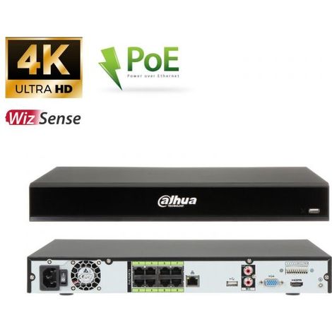 Dahua NVR IP 8 canali POE 12MP - IP-NVR4208-8P-I (4K)