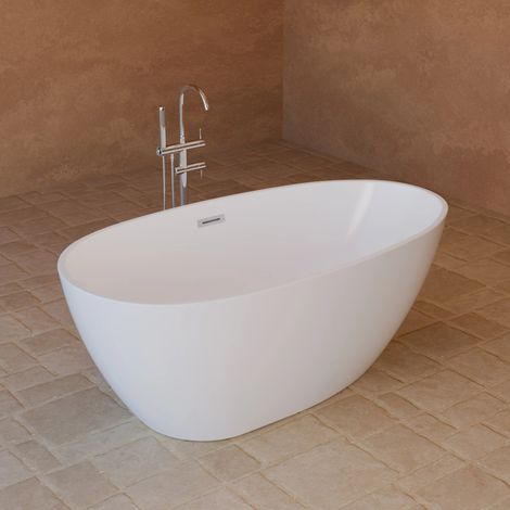 Bañera exenta - Kelly 150 blanche - Blanco - 150 x80 x58 cm, by SPALINA