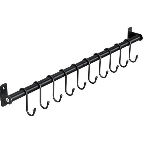 Cuisine Support Mural,Barre de Suspension,Porte-Casseroles Mural de Suspension,Porte-Casserole Mural,Barre Ustensile,Porte-Casseroles Mural de Suspension,570mm x 1 (1/5)