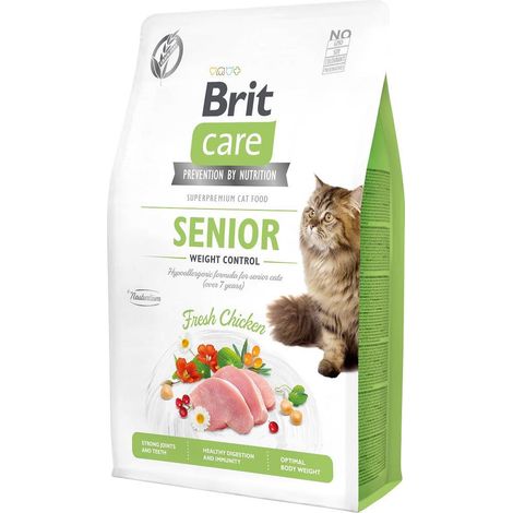 BRIT Care Grain-Free Senior Weight Control - nourriture sèche pour chats - 2 kg