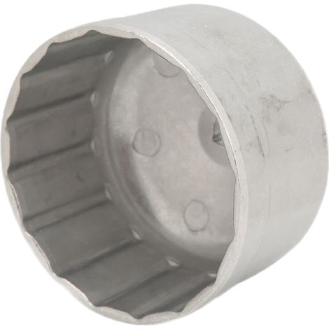 Clé à filtre à huile 86mm/3.39in, douille à capuchon argentée, acier inoxydable résistant, outil de démontage (1/5)
