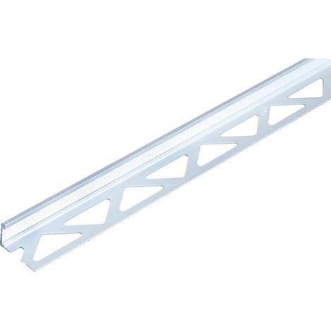 Alberts 475963 Profilo terminale per Piastrelle, Alluminio, anodizzato Argento