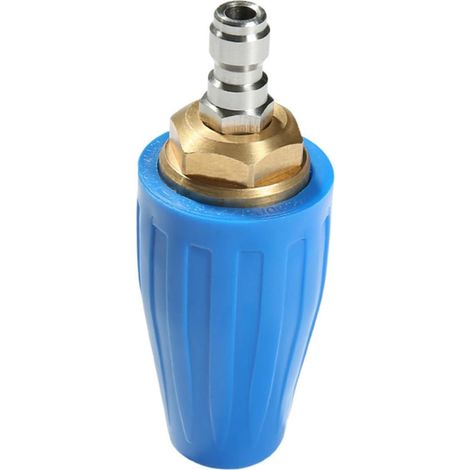 Rotierende Turbo-Hochdruckreinigerdüse (3600 Psi) für Auto, Haus und Garten – Kraftvoller und präziser Strahl – Aluminium-Keramik – Blau (1/5)