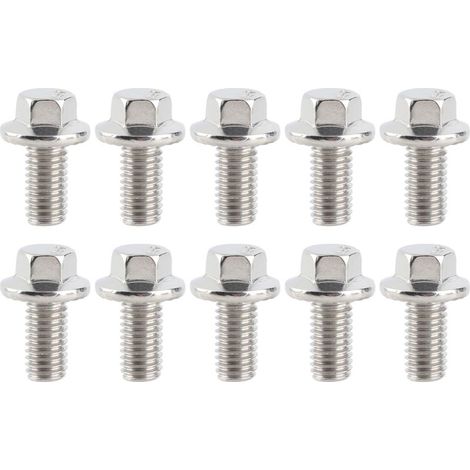 10 boulons six pans bride inox M8 - Vis résistante pour usage intensif (1/5)