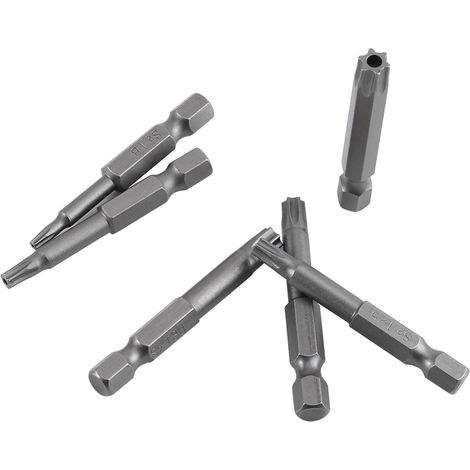 8-teiliges Set mit 1/4"-Sechskantschaft T8-T40, 50 mm lang, aus Stahl, magnetische Sicherheitsstern-Schraubendreherbits (1/5)