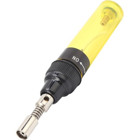Fer à souder à gaz rechargeable au butane pur, outil portatif de soudure, 8 ml, VA-100, jaune transparent (1/5)
