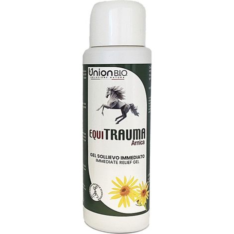 EQUI TRAUMA Gel naturale all’Arnica utile per defaticare muscoli, tendini e articolazioni post lavoro per cavalli 250 ml