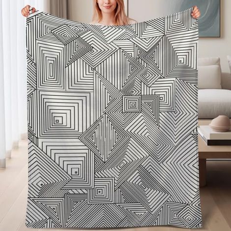 Couverture de lit en polaire douce et chaude,6080 pouces, légère en microfibre,6080 pouces (1/4)