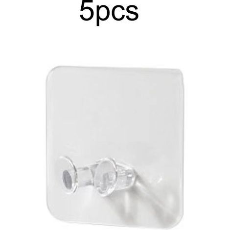 Paquet de 5 crochets de cuisine pour support de prise d'alimentation sans perforation (1/5)