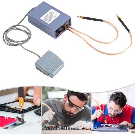 Saldatrice a punti da 5000 W, saldatrice a punti senza fili con pedale, saldatrice a punti a batteria con caricabatterie, mini saldatrice a punti (1/5)