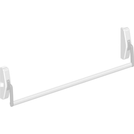 Fermeture anti-panique 1 point blanc coupe-feu 1250mm - JPM - 89D100-23-2A