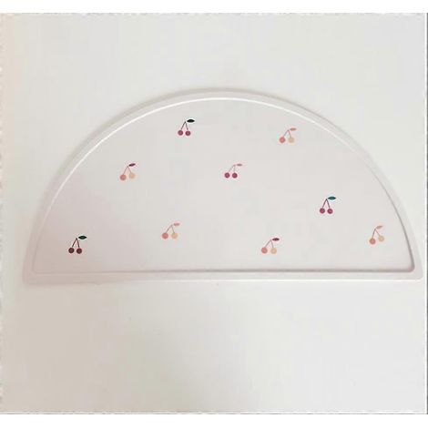 Set de table pour assiette - Silicone antidérapant - Sans BPA - Accessoires pour bébés et jeunes enfants - Matériau durable et de haute qualité - Cherri (1/5)