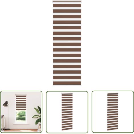 vidaXL Store zèbre marron 90x200 cm largeur du tissu 85,9 cm polyester (1/5)
