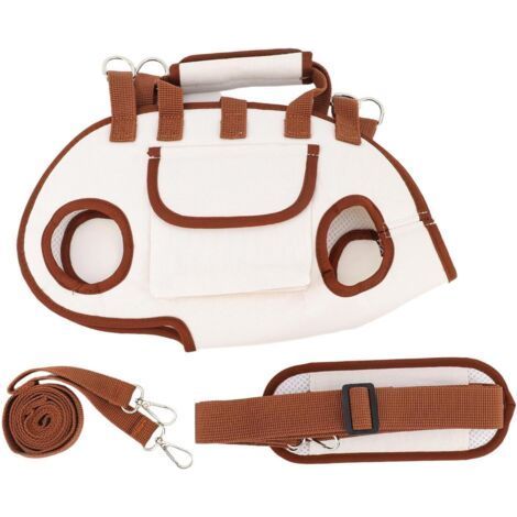 1 Hundetragegeschirr, Tasche aus Oxford-Gewebe, verstellbarer Schultergurt, atmungsaktives Netzgewebe, für Spaziergänge und Reisen, Größe S (1/5)