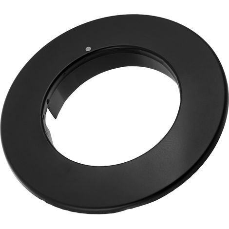 Cache-trous en Fonte pour Conduit de Cheminée Noir, Plaque de Protection Murale Facile à Installer sans Outil, Adaptée pour Poêle et Intérieur Salon (1/5)