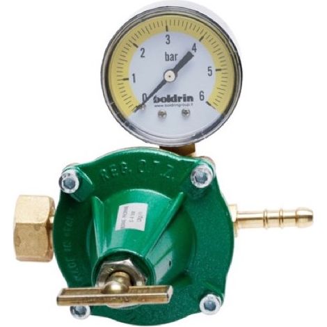 Regolatore Gpl alta pressione regolabile 14 KG/H con portagomma e manometro