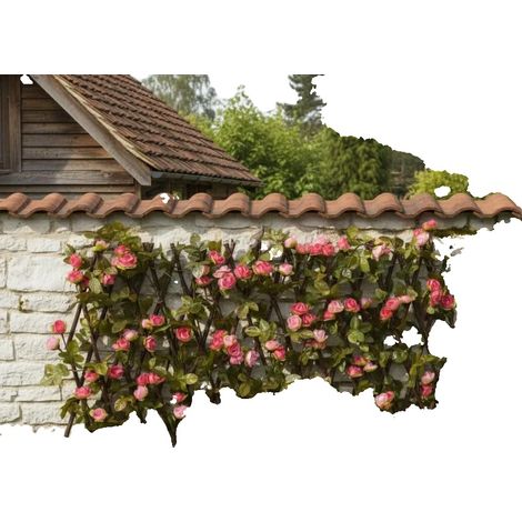 Treillis de Plante Synthétique, 180 x 20 cm, Facile à Installer, Résistant aux Intempéries, Usage Décoratif, Adapté aux Jardins (1/5)