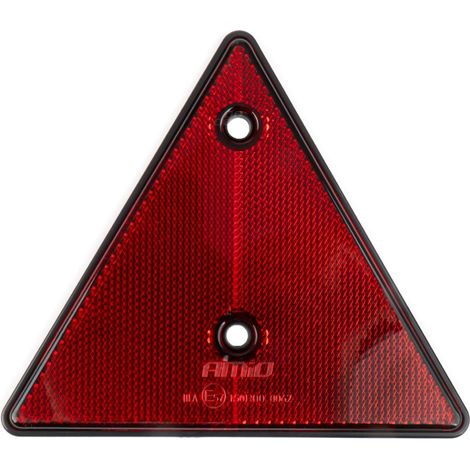 Triangle de signalisation réfléchissant rouge amio-04384 (1/4)