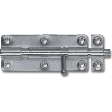 IBFM Standard Bolzenriegel Grendelriegel Länge 80 mm, Türriegel Stahl verzinkt