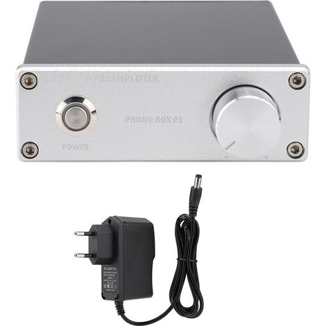 Amplificateur Phono P1 MM pour Platine Vinyle, Plaqué Or, Entrée/Sortie RCA, 110-240V (Fiche EU) (1/5)