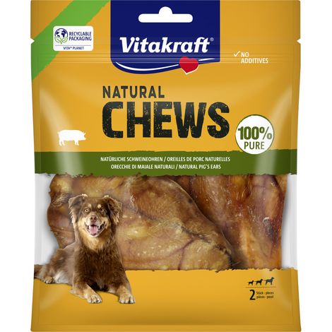 Vitakraft NaturalChews pure Schweinohren 2 Stück (1/2)
