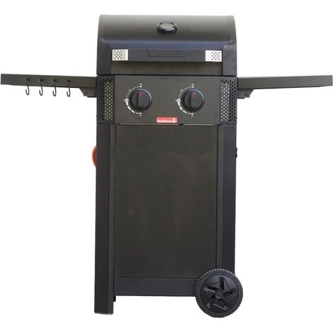 barbecue a gas barbecook "luca 210" nero 2 fuochi (1/4)