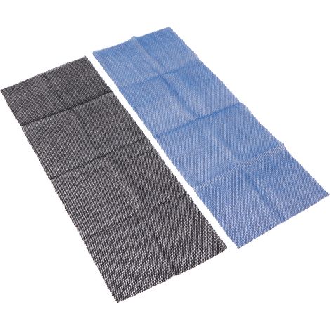 Lot de 2 filets de bain africains en nylon, serviettes longues exfoliantes, gant de douche bleu et noir (1/5)