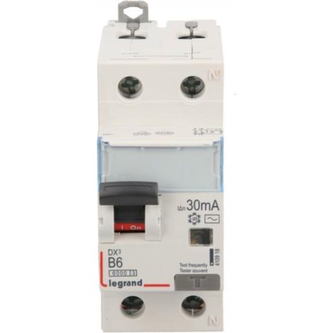 Interruptor diferencial 2P 6A B 0.03A tipo AC P312 DX3 410918