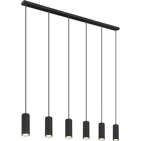 Globo - lámpara colgante - Robby - negro - metal - gran lámpara