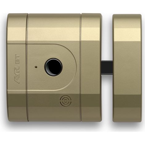 Serratura elettronica invisibile ad alta sicurezza intLOCK BT. Finitura ottone opaco. (1/5)
